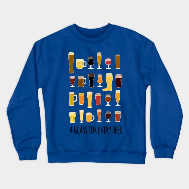 A Glass for Every Beer Crewneck Sweatshirt by aaronstaples